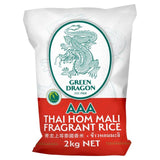 Green Dragon Thai Fragrant Jasmine Hom Mali Rice 2kg