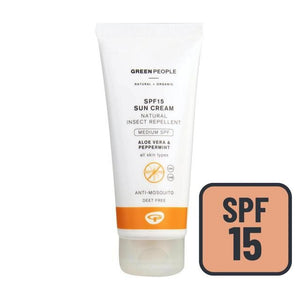 Green People SPF15 Sun Cream With Insect Repellent 100ml