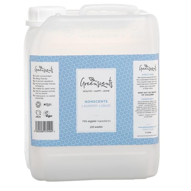 Greenscents Nonscents Laundry Liquid 5L