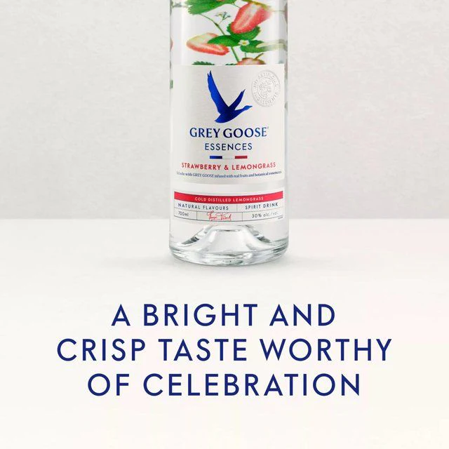 Grey Goose Essences Strawberry and Lemongrass Vodka Based Spirit Drink 700ml