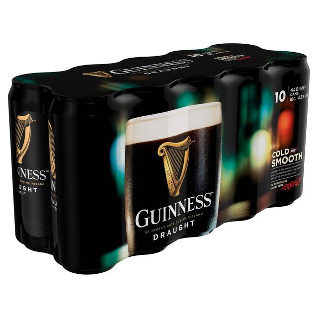 Guinness Draught Stout Beer 10 x 440ml