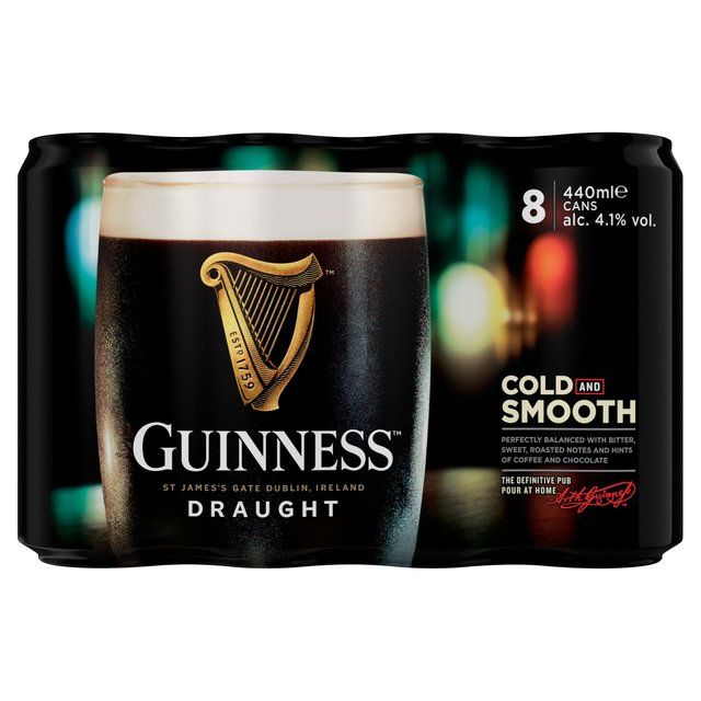 Guinness Draught Stout Beer 8 x 440ml