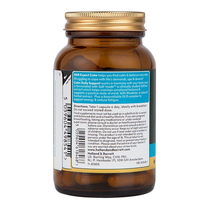 H&B Expert Calm Daily Support Saffron 30 Capsules