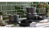 Habitat 5 Piece Hard Anodised Aluminium Pan Set