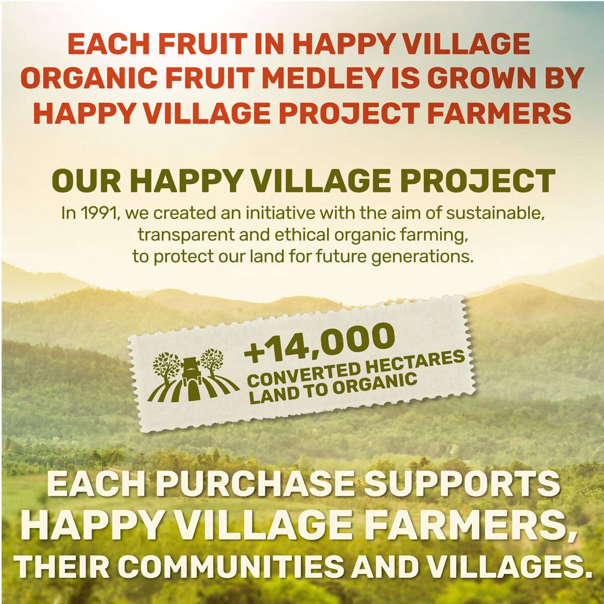 Happy Village Organic Soft & Dried Fruit Medley, 567g