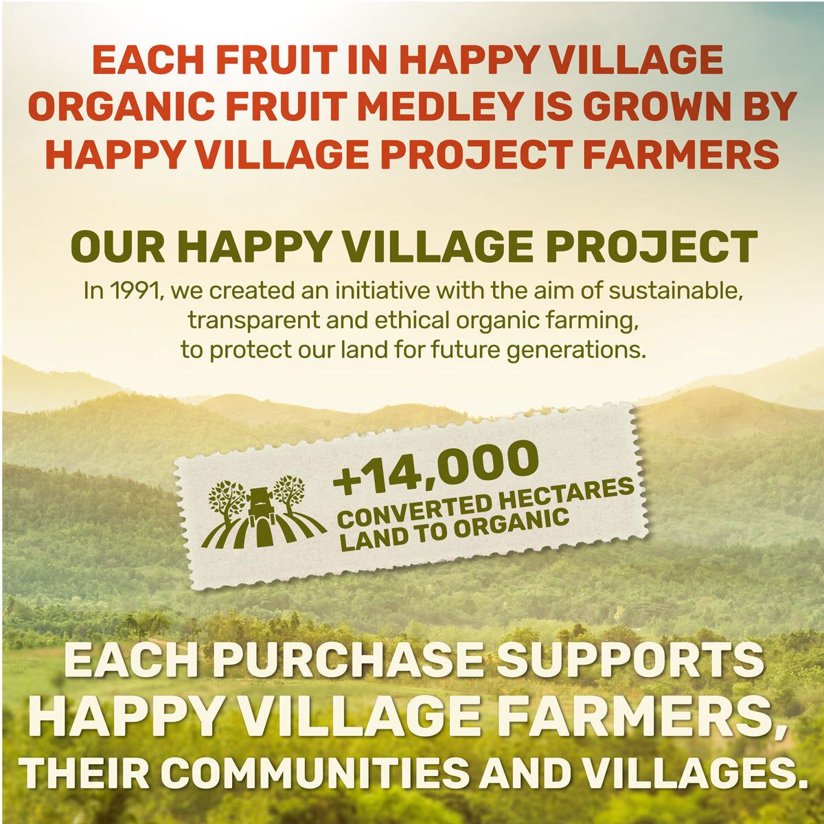 Happy Village Organic Soft & Dried Fruit Medley, 567g