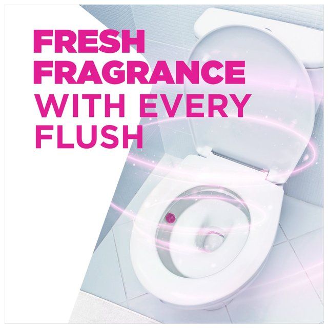 Harpic Hygienic & Fresh Floral Stickers Toilet Freshener   4 per pack