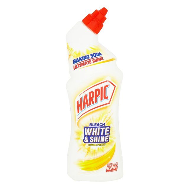 Harpic White & Shine Bleach Citrus Toilet Cleaner Gel   750ml
