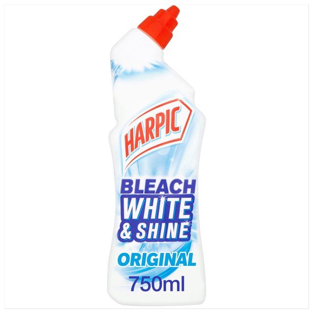 Harpic White & Shine Bleach Original Toilet Cleaner Gel 750ml