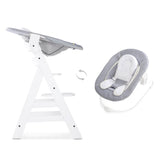 Hauck Alpha Bouncer 2in1 Stretch Grey, imported from the UK