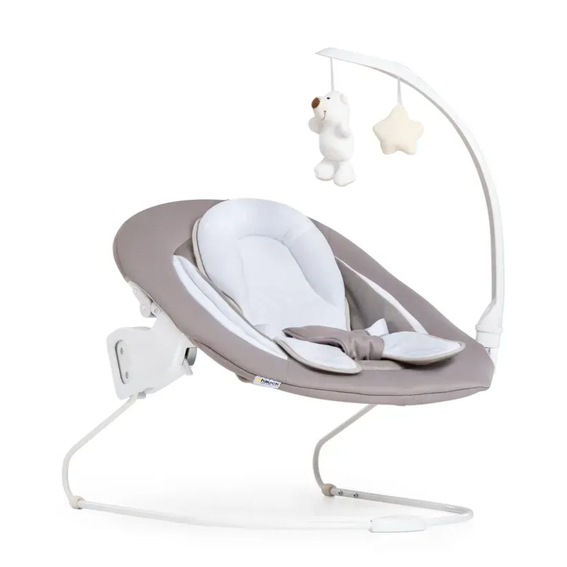 Hauck Alpha Bouncer Deluxe baby bouncer in Sand, UK version