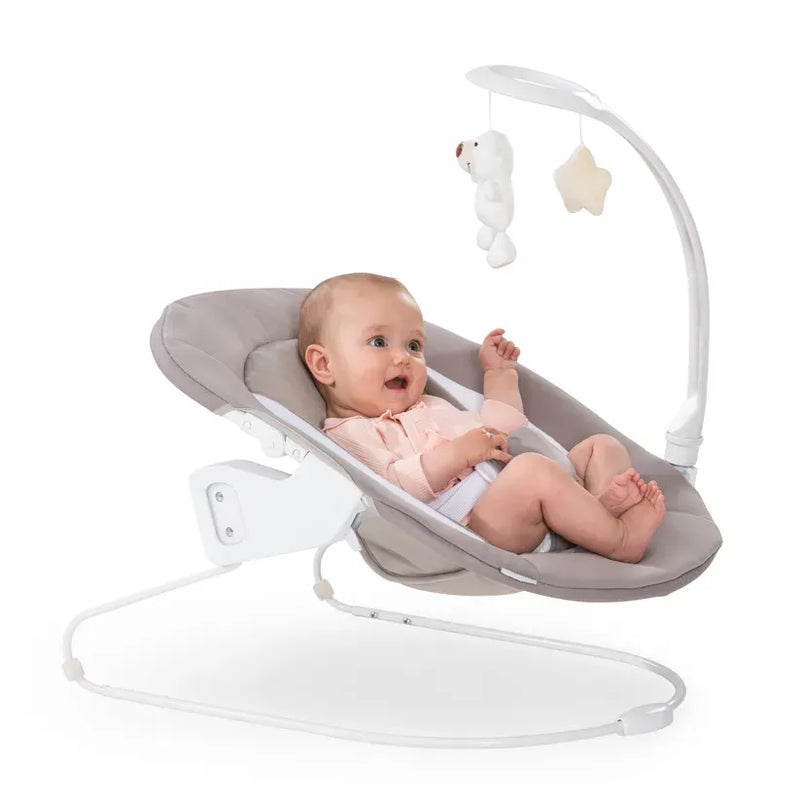 Hauck Alpha Bouncer Deluxe baby bouncer in Sand, UK version