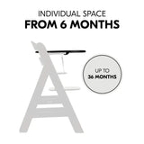 Hauck Alpha Click Tray black highchair accessory, imported from the UK