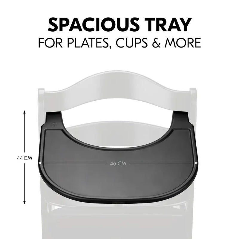Hauck Alpha Click Tray black highchair accessory, imported from the UK
