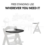 Hauck Alpha Click Tray black highchair accessory, imported from the UK