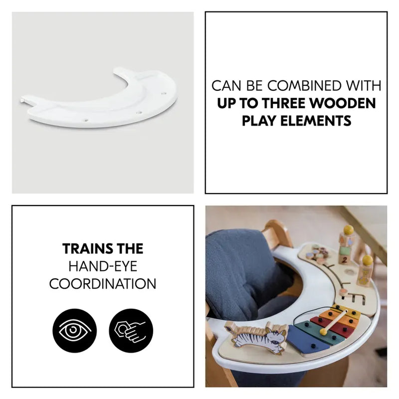 Hauck Alpha play tray white highchair accessory (British brand)