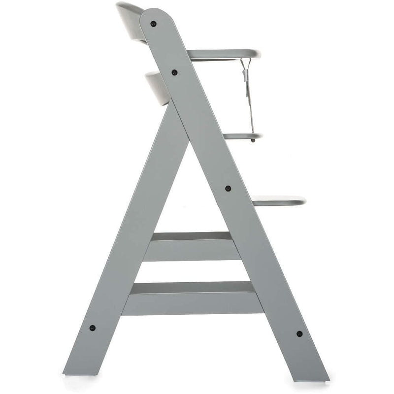 Hauck Alpha+ wooden highchair in grey finish, UK version