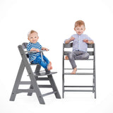Hauck Alpha+ wooden highchair in grey finish, UK version