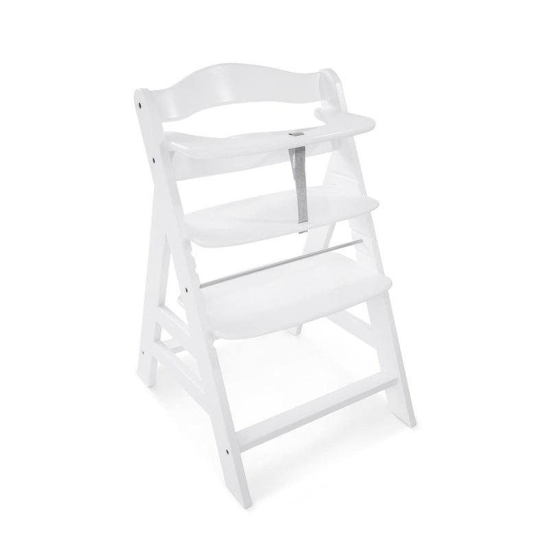Hauck Alpha+ wooden highchair white, UK version