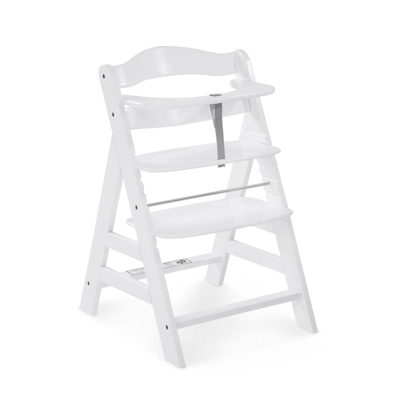 Hauck Alpha+ wooden highchair white, UK version