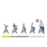 Hauck Alpha+ wooden highchair white, UK version