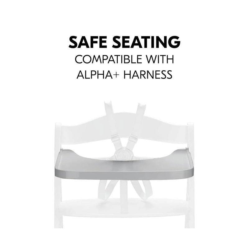 Hauck Alpha wooden highchair tray in grey, UK version