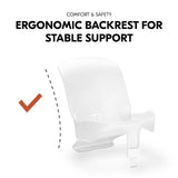 Hauck highchair baby seat in white colour, UK version