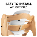 Hauck highchair baby seat in white colour, UK version