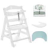 Hauck Alpha+ wooden highchair bundle white - British product