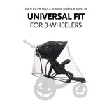 Hauck pushchair raincover for 3-wheel pushchairs (British brand)