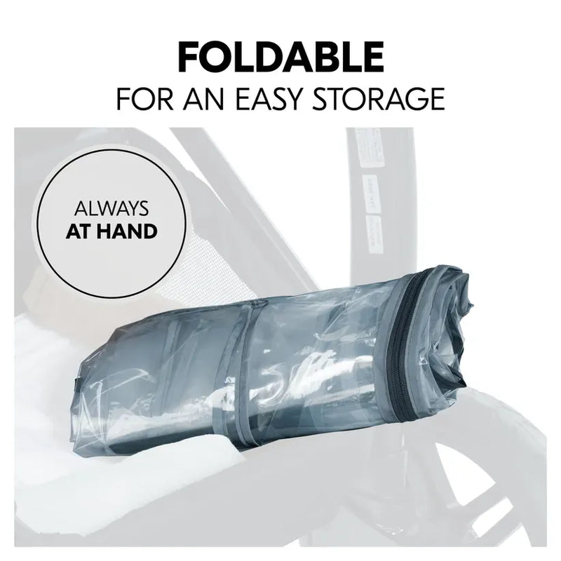 Hauck 4-wheeler pushchair raincover - British product