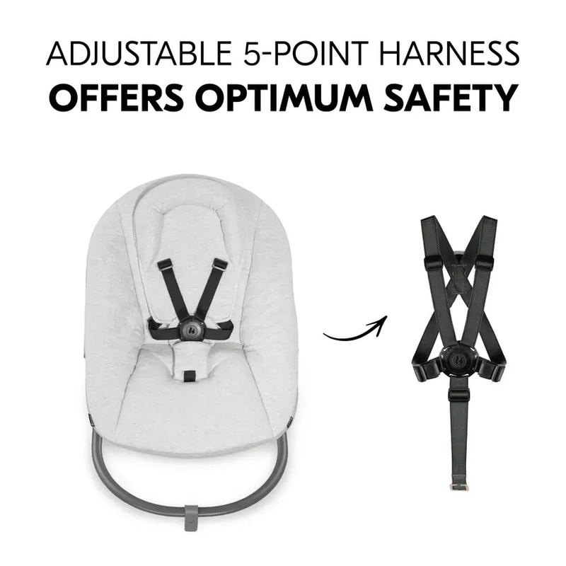 Hauck Alpha Bouncer Premium Light Grey, imported from the UK