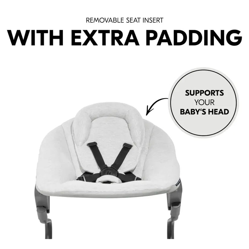 Hauck Alpha Bouncer Premium Light Grey, imported from the UK