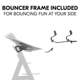 Hauck Alpha Bouncer Premium Light Grey, imported from the UK