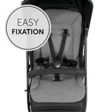 Hauck pram seat liner in charcoal - British product