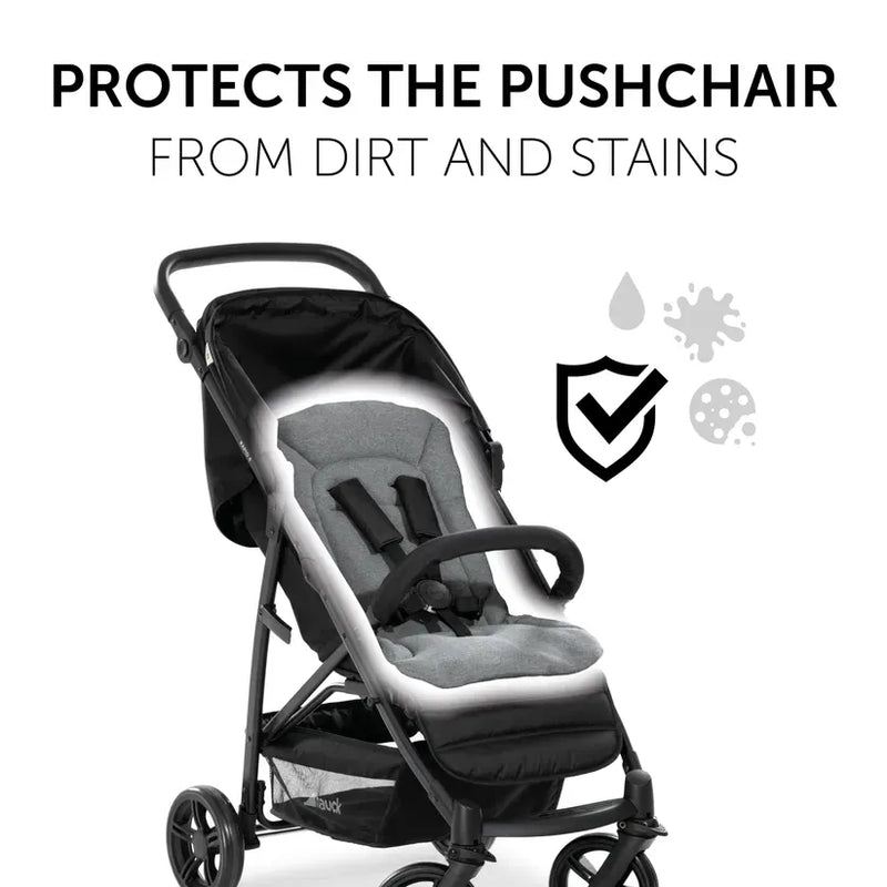 Hauck pram seat liner in charcoal - British product