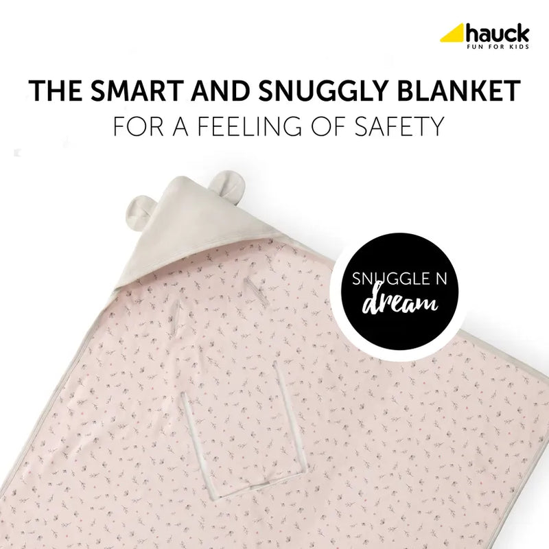Hauck Snuggle N Dream baby blanket beige bloom 80x80 cm (British brand)