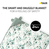 Hauck Snuggle N Dream baby blanket Leaves Mint - British product