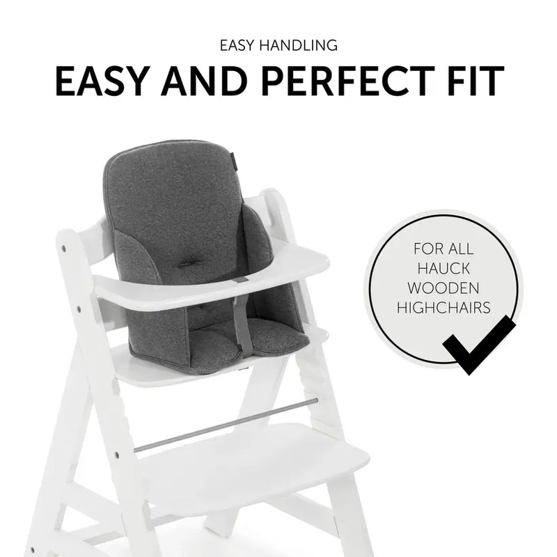 Hauck Alpha Cosy Select Jersey Charcoal highchair seat reducer - British product