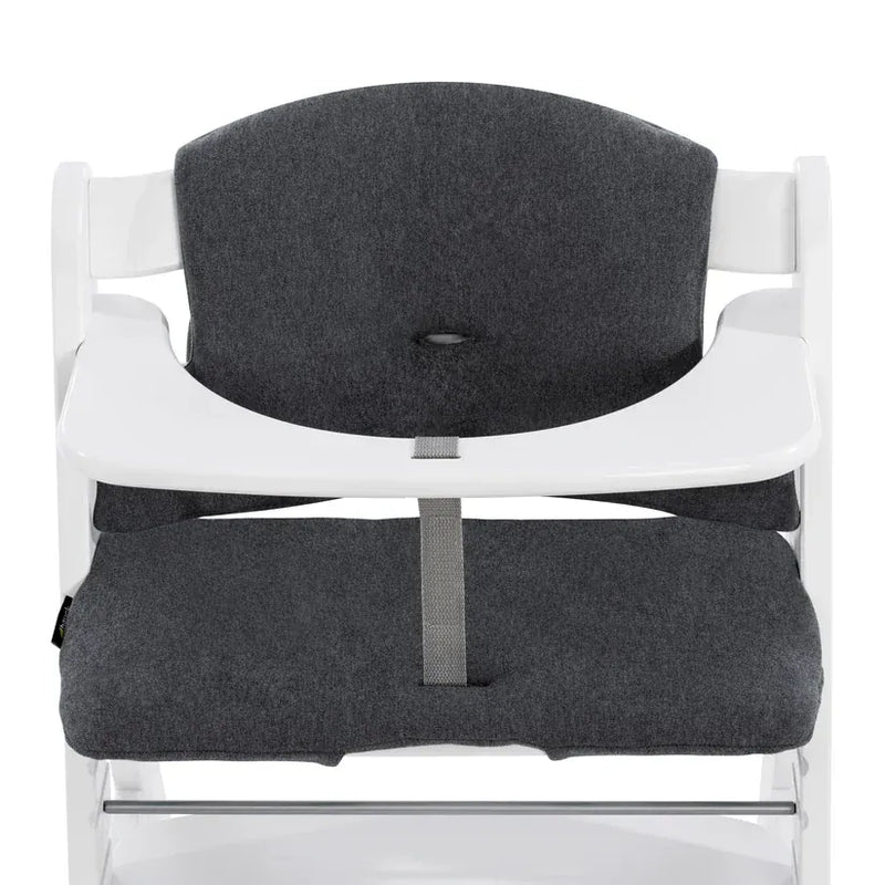 Hauck Highchair Pad Select in Jersey Charcoal (British brand)