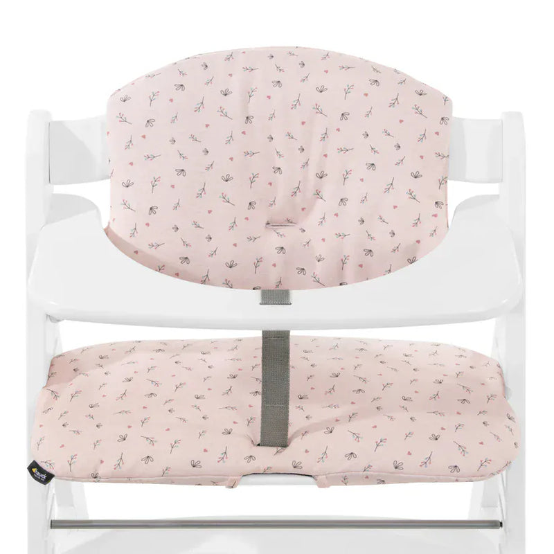 Hauck highchair pad in Jersey Flowers Rose (British brand)