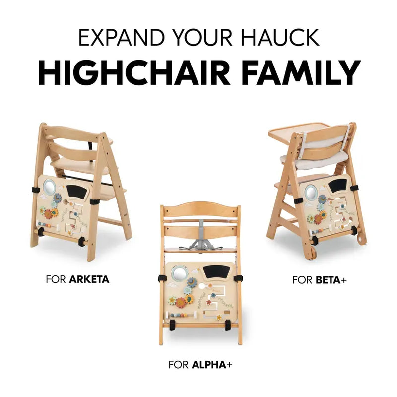 Hauck highchair play board with bead maze (British brand)