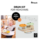 Hauck Play Drums S wooden baby drum set with cymbal, UK version