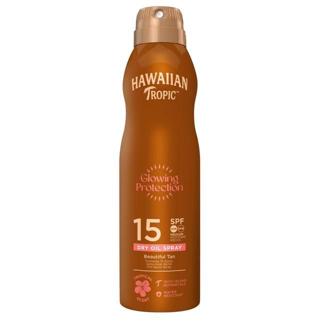 Hawaiian Tropic Protective SPF 15 Dry Oil Continuous Sunscreen Spray 200ml