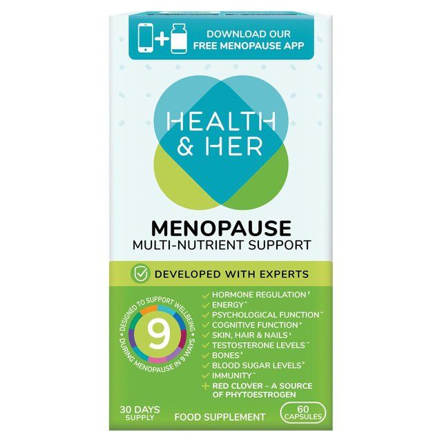 Health & Her Menopause Multi-nutrient Support Supplement Capsules    60 per pack