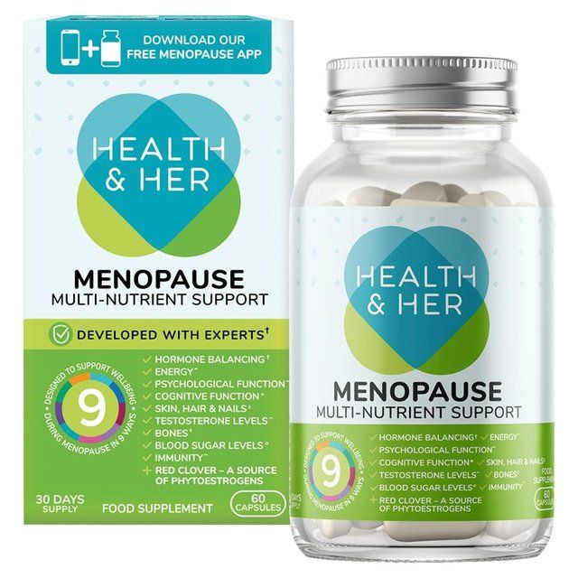 Health & Her Menopause Multi-nutrient Support Supplement Capsules    60 per pack