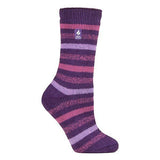 Heat Holders Ladies 2.3 TOG Thermal Winter Socks 4-8 UK Rosebud Purple