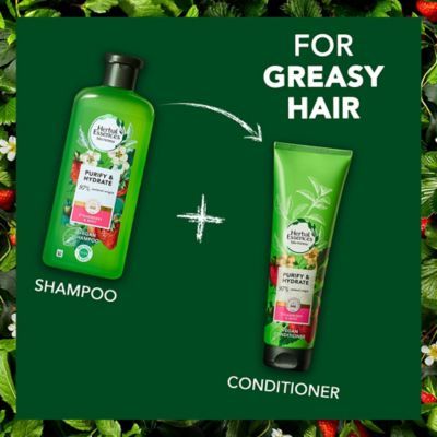 Herbal Essences Strawberry & Mint Purify & Hydrate Vegan Hair Conditioner 275ml