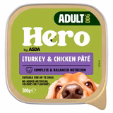 Hero by ASDA Adult Dog Food Turkey & Chicken Pâte 300g