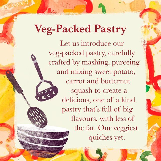 Higgidy Mediterranean Pepper & Feta Veg-Packed Quiche   400g